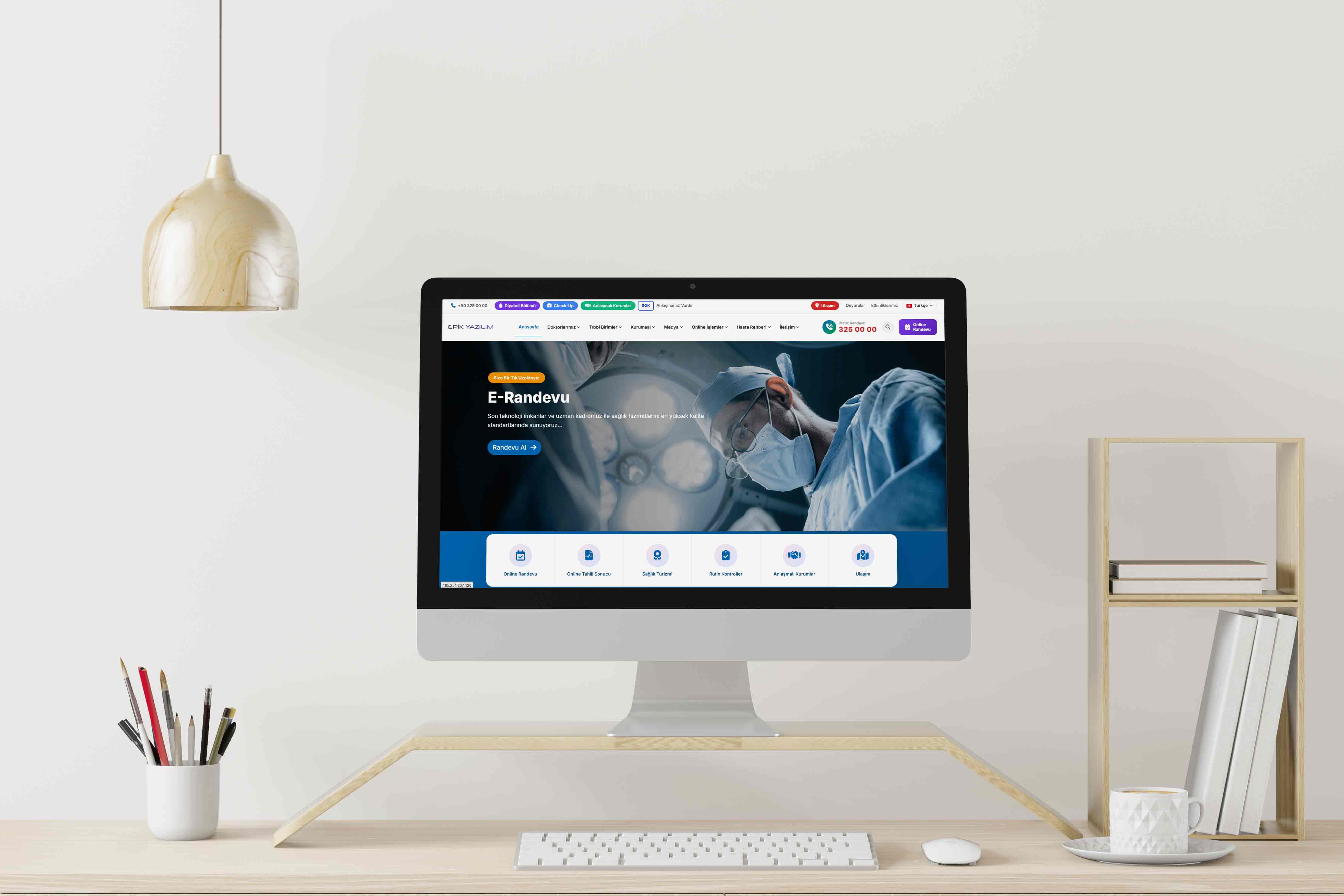 Gelişmiş Hastane Web Sitesi